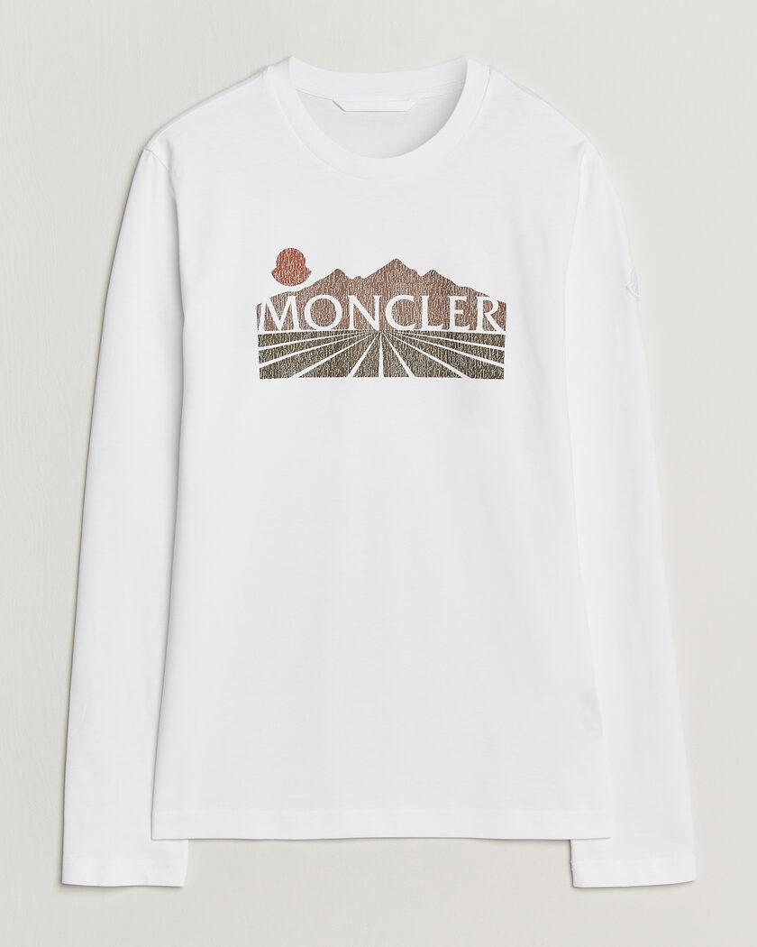 4 Moncler Hyke Long Sleeve T-Shirt White at CareOfCarl.com