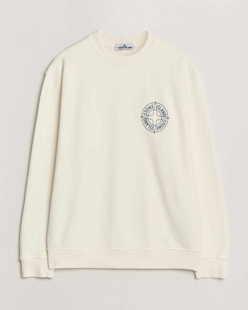 Moncler Logo Patch Sweatshirt White at CareOfCarl.com