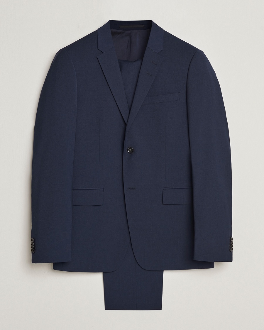 Boglioli K Jacket Wool Suit Navy at CareOfCarl.com