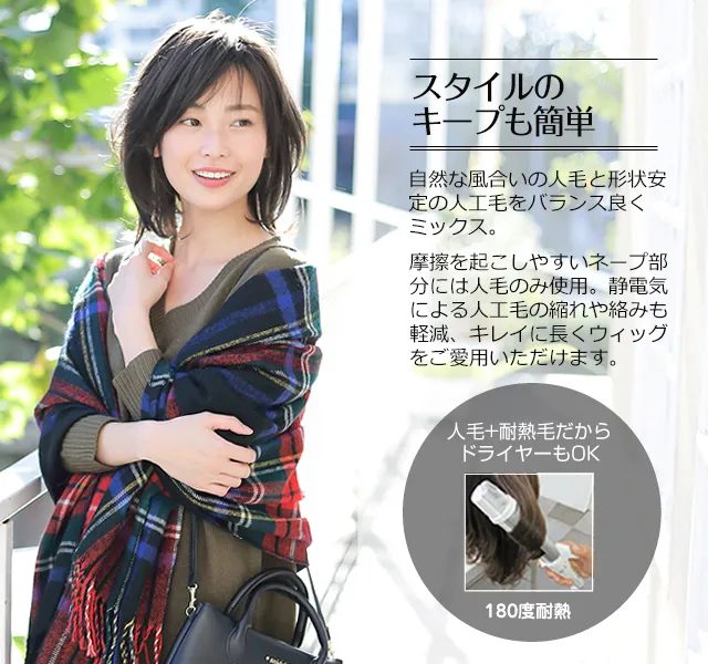 医療用ウィッグストーリー｜ミディアム｜モダニティロブ