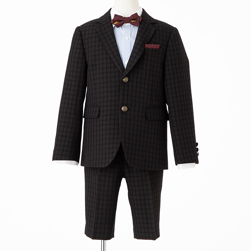 CHOPIN 【キッズスーツ4点SET】ショパン チャコール×チャコール/120