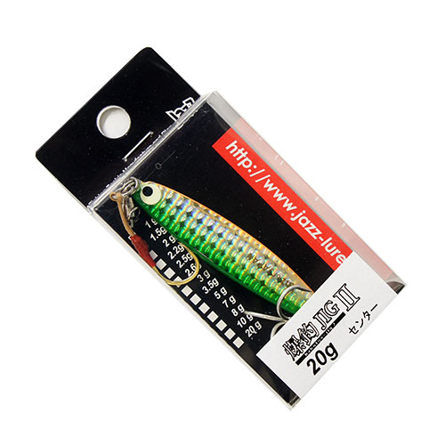 JAZZ 爆釣ジグII 20g #118 グリーンゴールドLH(アシストフック