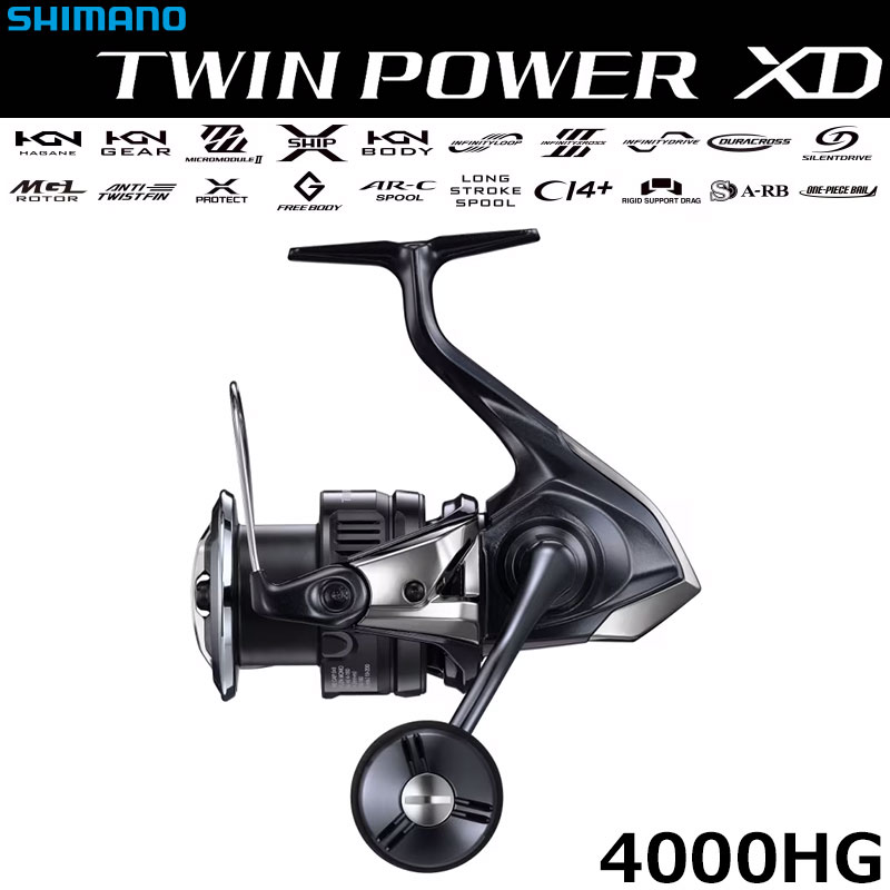 シマノ(SHIMANO) 25 ツインパワーXD 4000HG ツインパワーXD ☆NEW