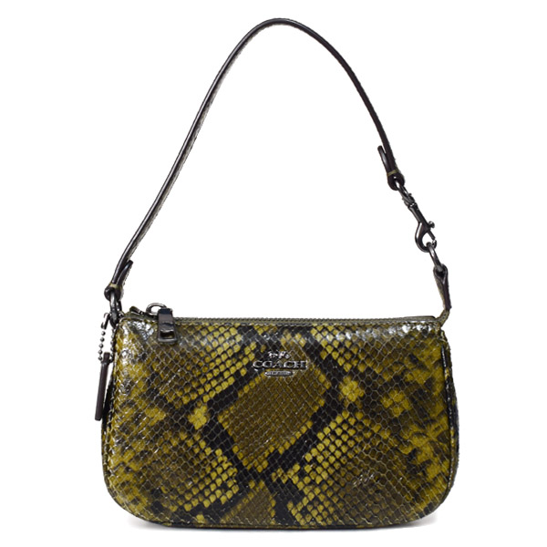 COACH】コーチ バッグ パイソン レザー アニマル スネーク ノリータ 19
