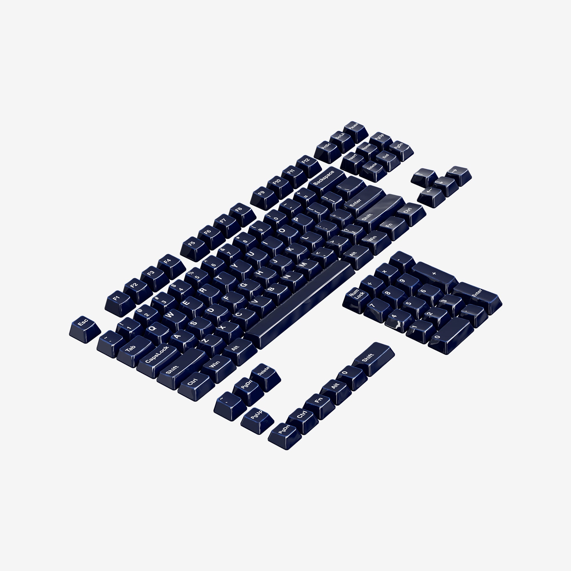Cerakey Indigo Ceramic Keycaps Set