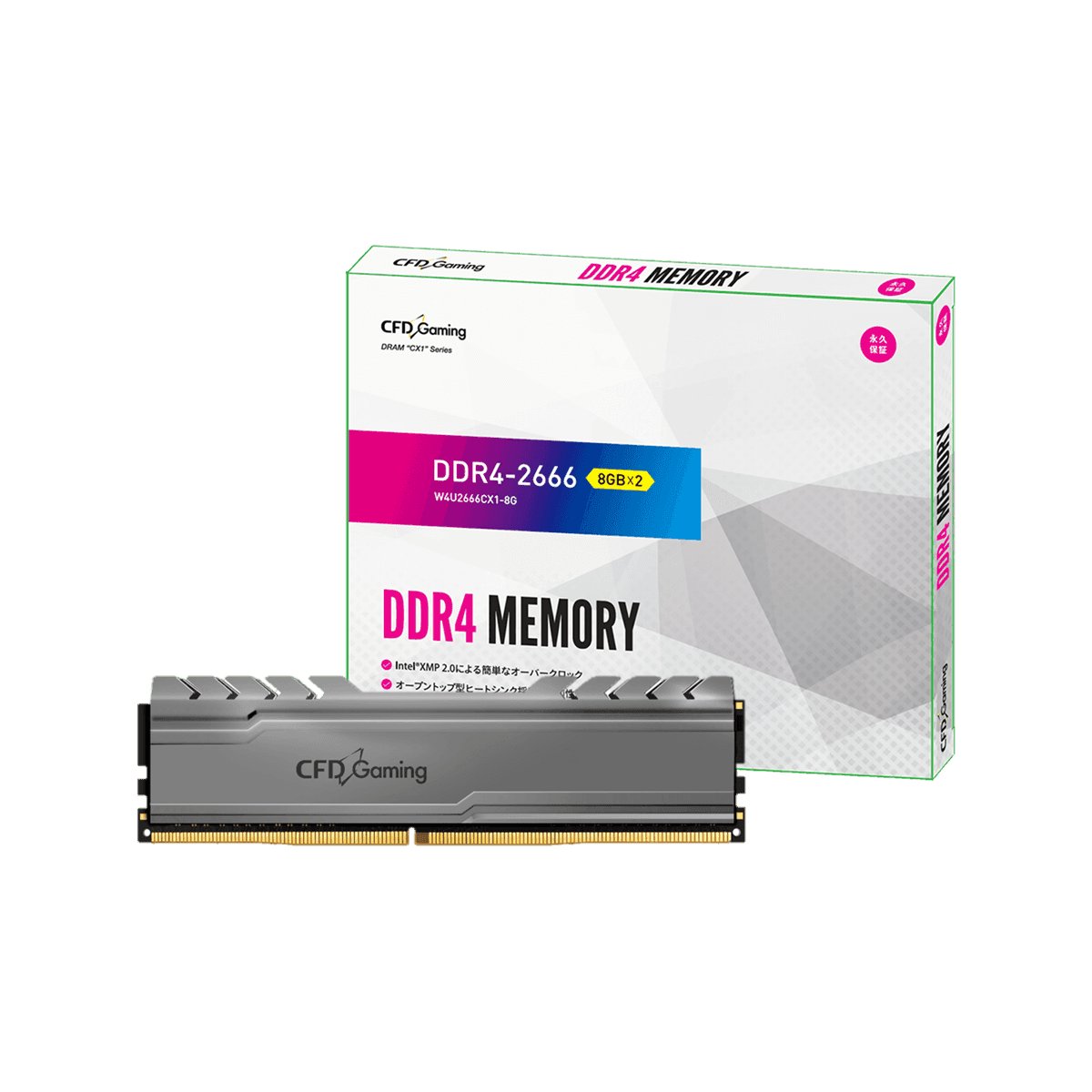 W4U3200CX1-16G | CFD Gaming CX1シリーズ DDR4-3200 デスクトップ用