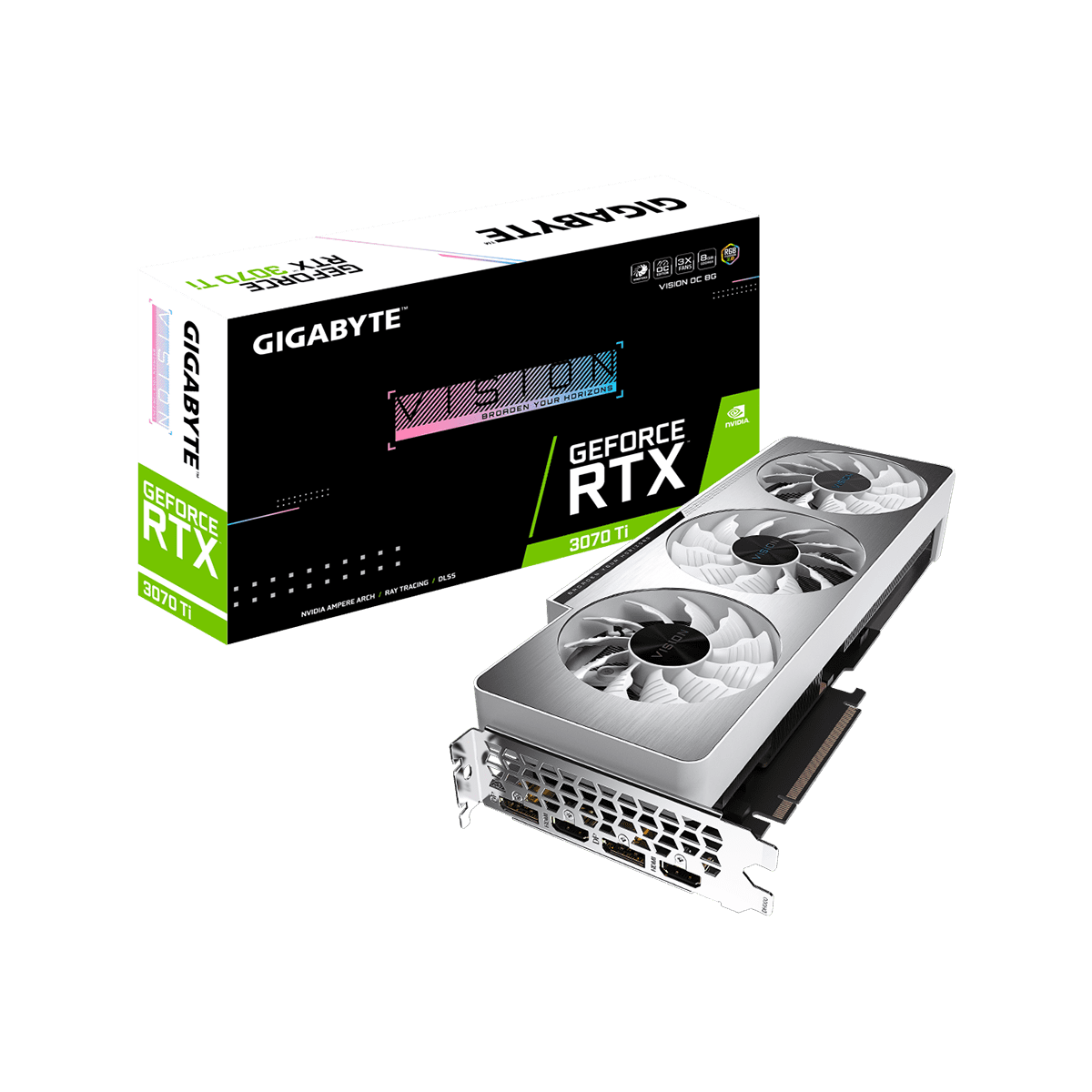 GV-N307TVISION OC-8GD | GIGABYTE NVIDIA GEFORCE RTX 3070 Ti 搭載