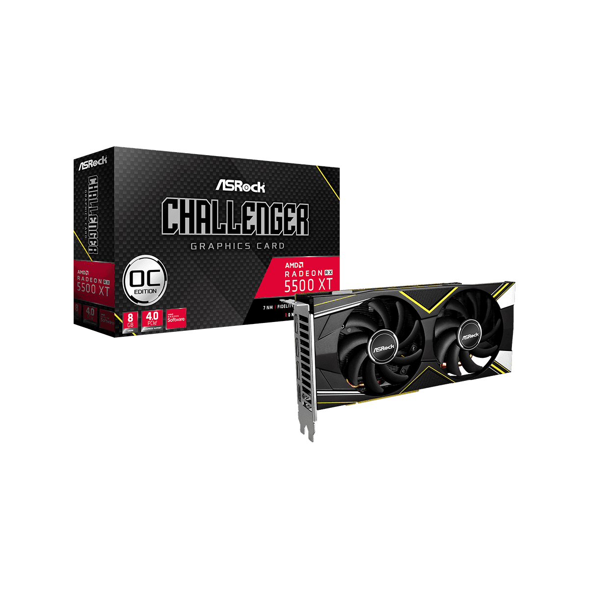 RX 5500 XT Challenger D 8G OC | ASRock(アスロック) Radeon RX 5500