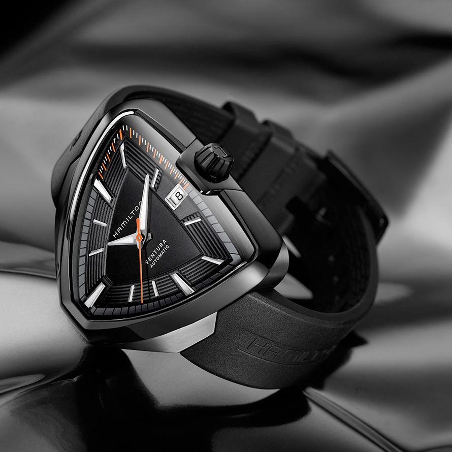 ハミルトンの個性派、ベンチュラエルビス80,カーキクロノワールド