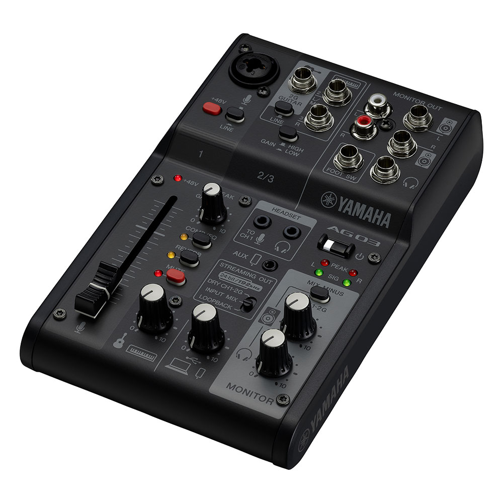 ヤマハ YAMAHA AG03 MK2 B LSPK ライブストリーミングパック ブラック
