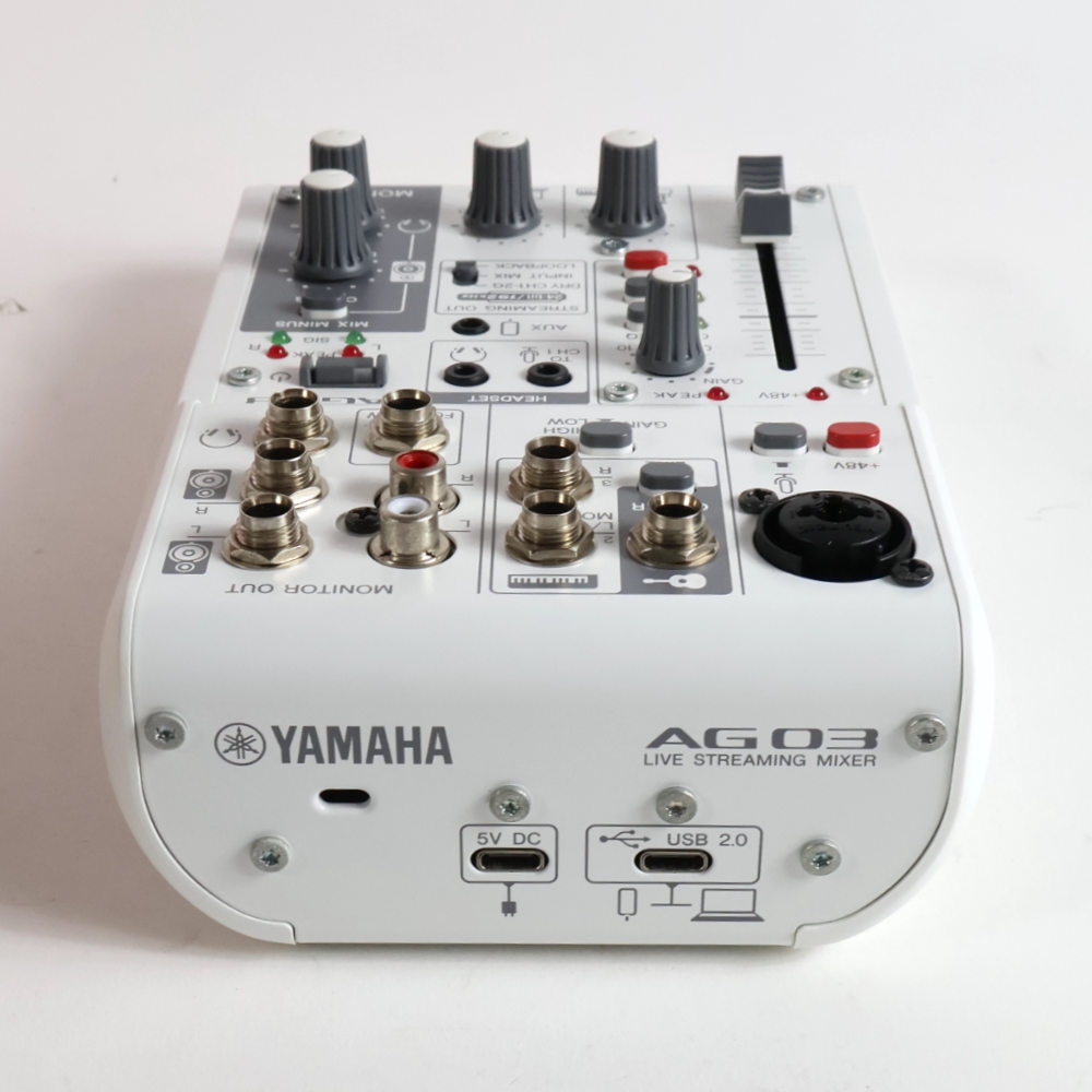 中古】 ミキサー ヤマハ YAMAHA AG03 mk2 W ライブストリーミング