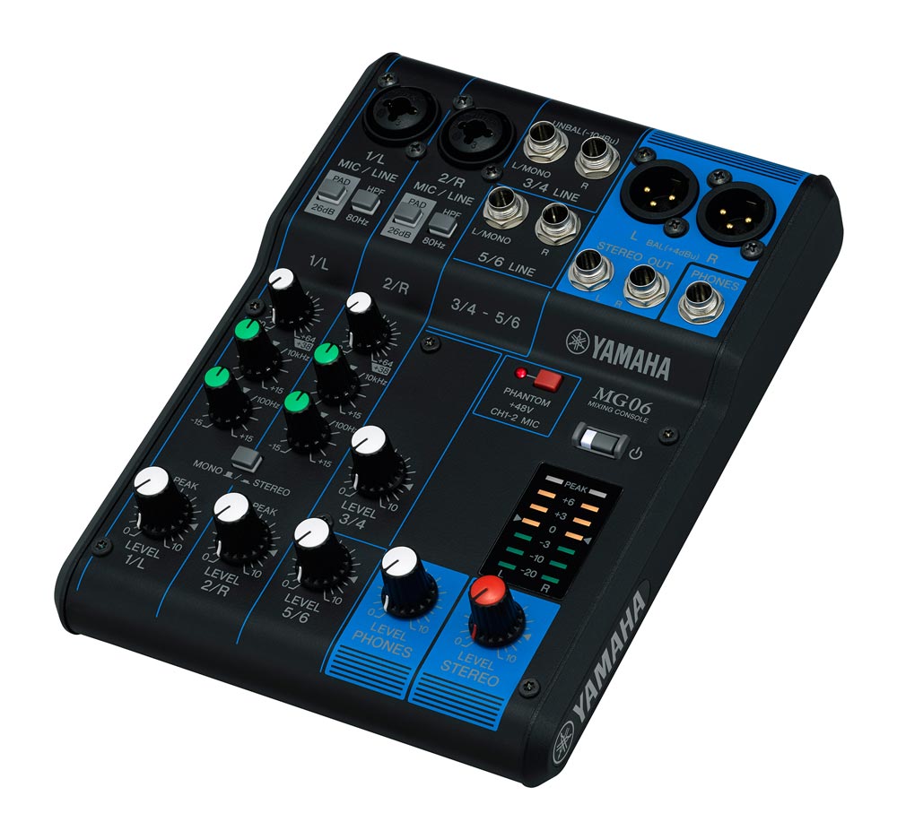 ヤマハ YAMAHA MG06 ミキサー(ヤマハ MGシリーズ 6チャンネル