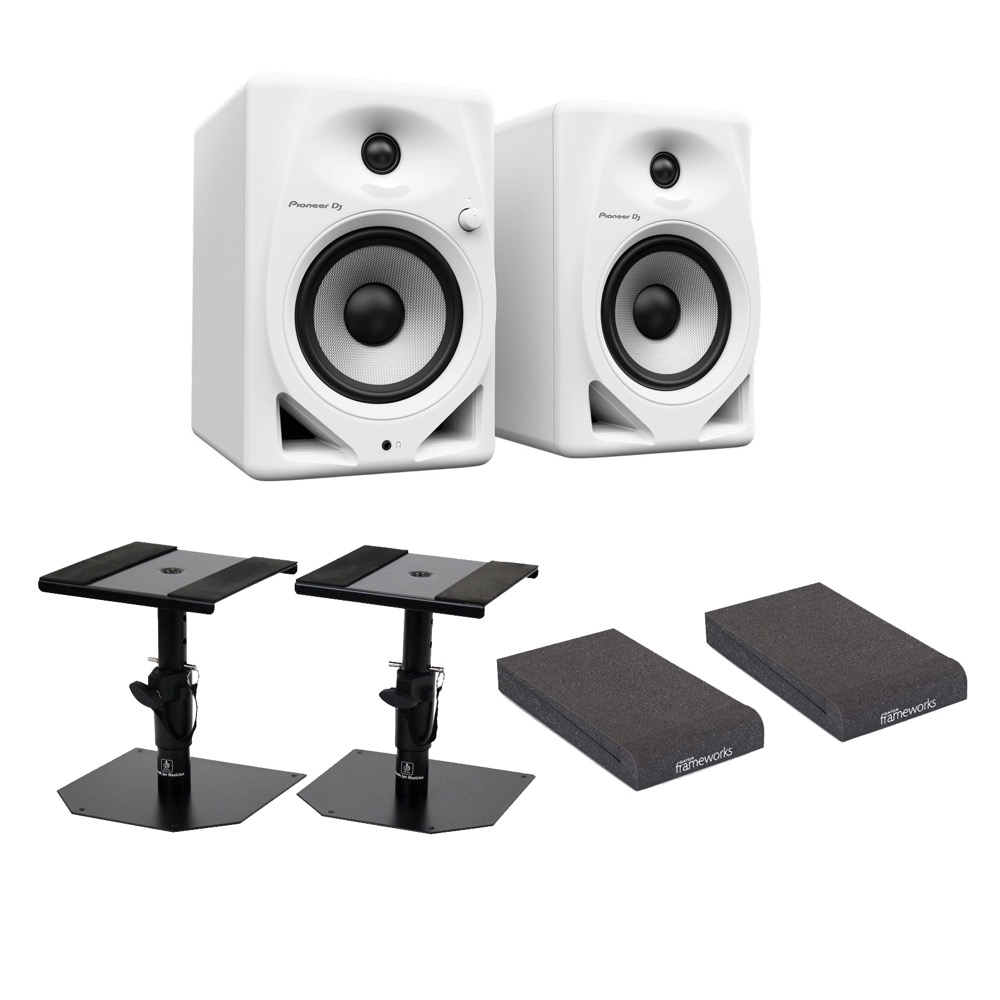Pioneer DJ DM-50D-W White パワードモニタースピーカー 1ペア（2台