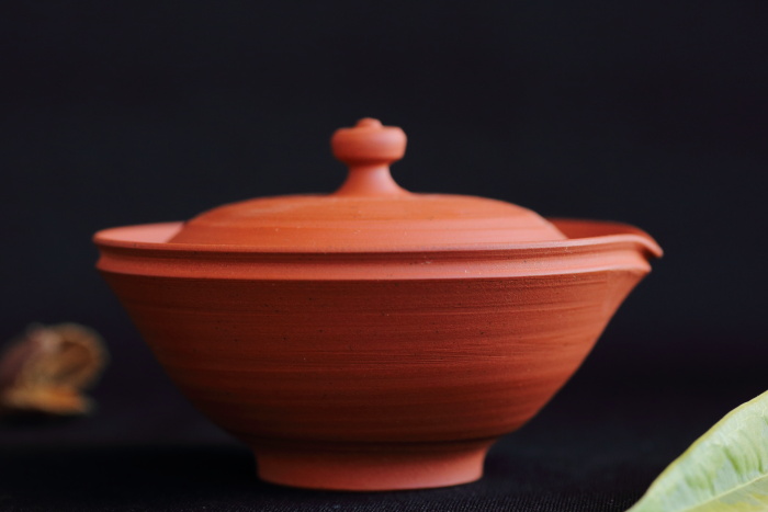 山田想 朱泥絞り出し 満容量80ml 作家もの常滑焼 上煎茶玉露茶中国茶用