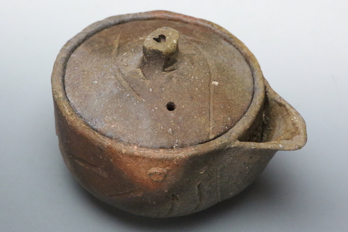 原田拾六 備前宝瓶 満容量180ml 作家もの煎茶器 薪窯焼成 持ち手の無い