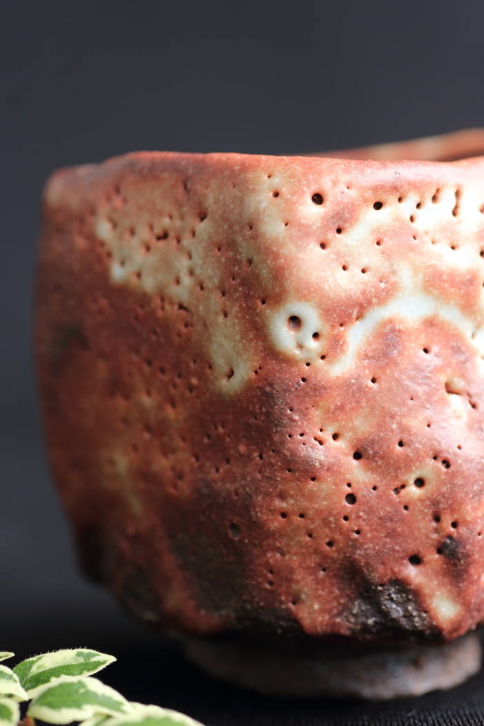 松崎健 紫炎志埜ぐい吞み 益子焼酒器 作家もの酒盃 酒呑 酒杯 桐箱