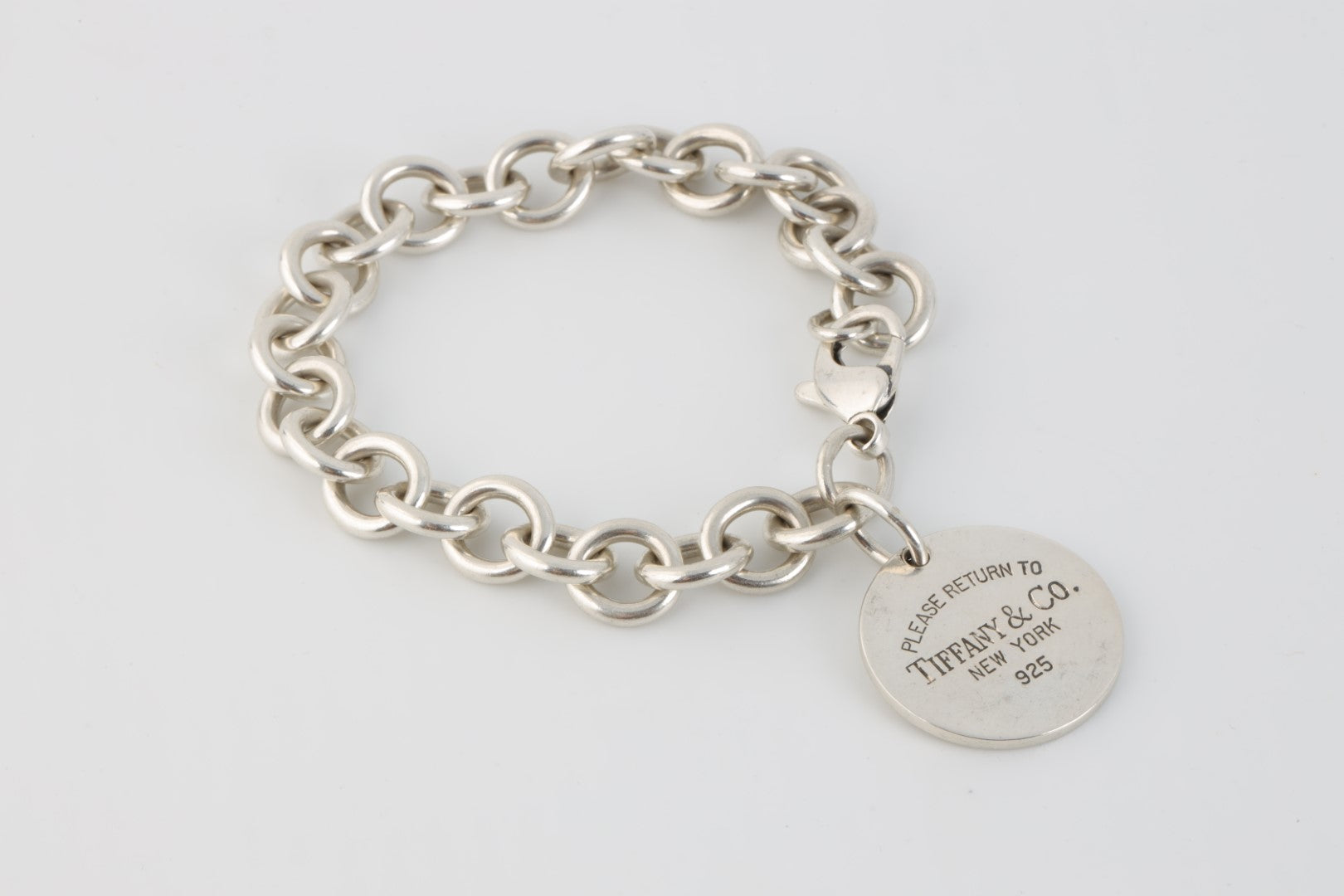 7.5” Tiffany & Co. Return to Tiffany Round Tag Bracelet (35.90g