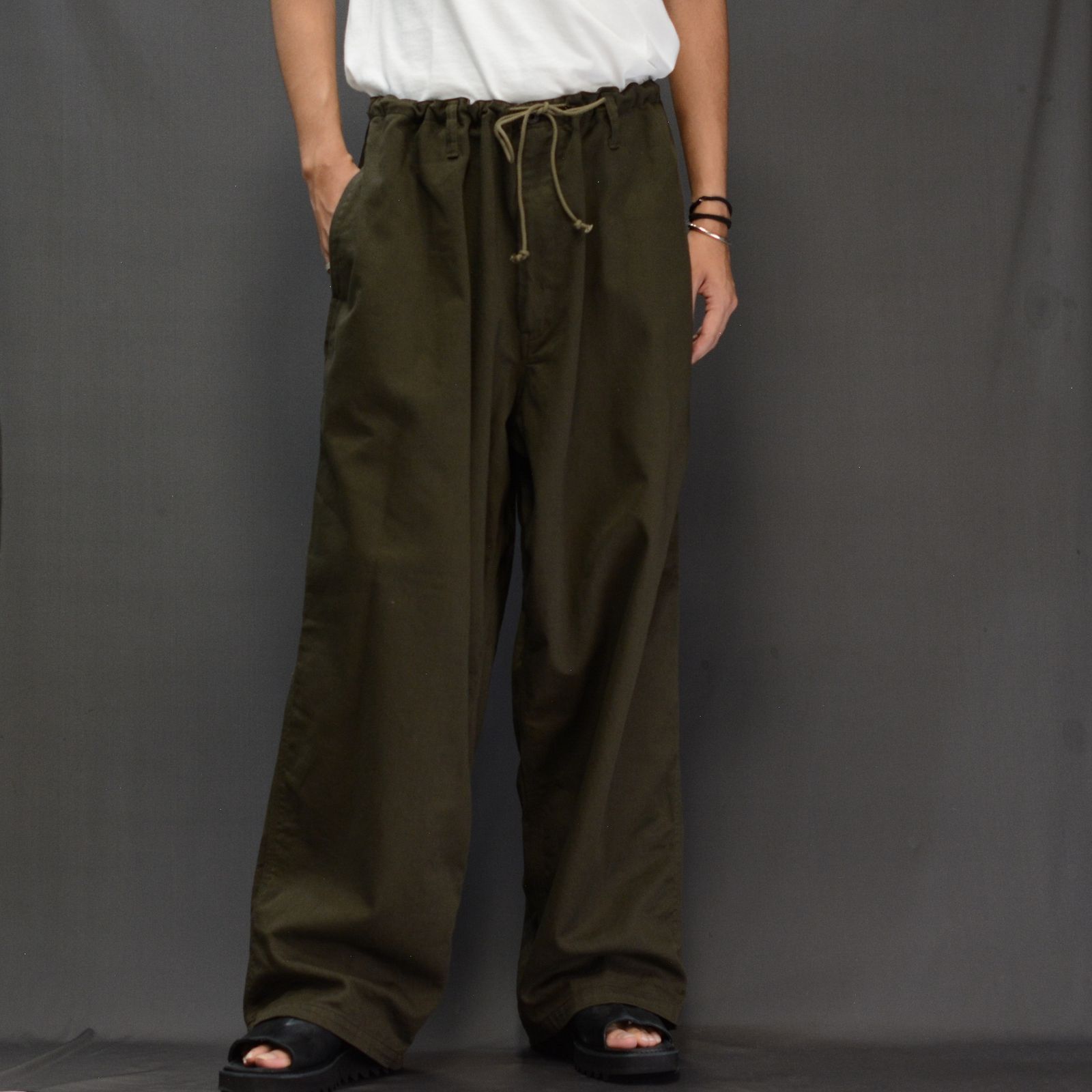 Y's ワイズ ヨウジヤマモト ブラウン カーゴパンツ サイドポケット付き