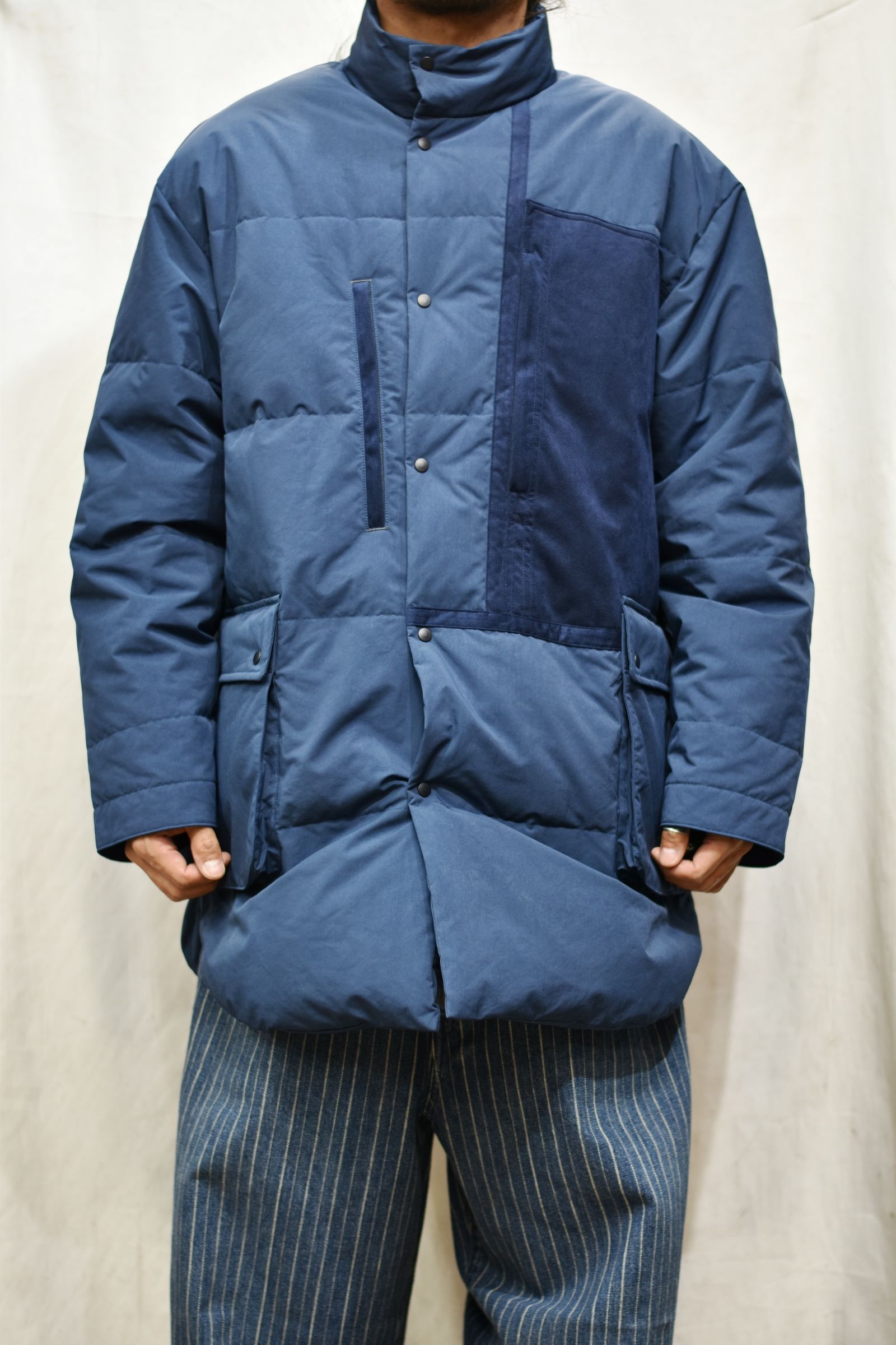 Porter Classic - WEATHER DOWN SHIRT JACKET -NAVY- | chord online store