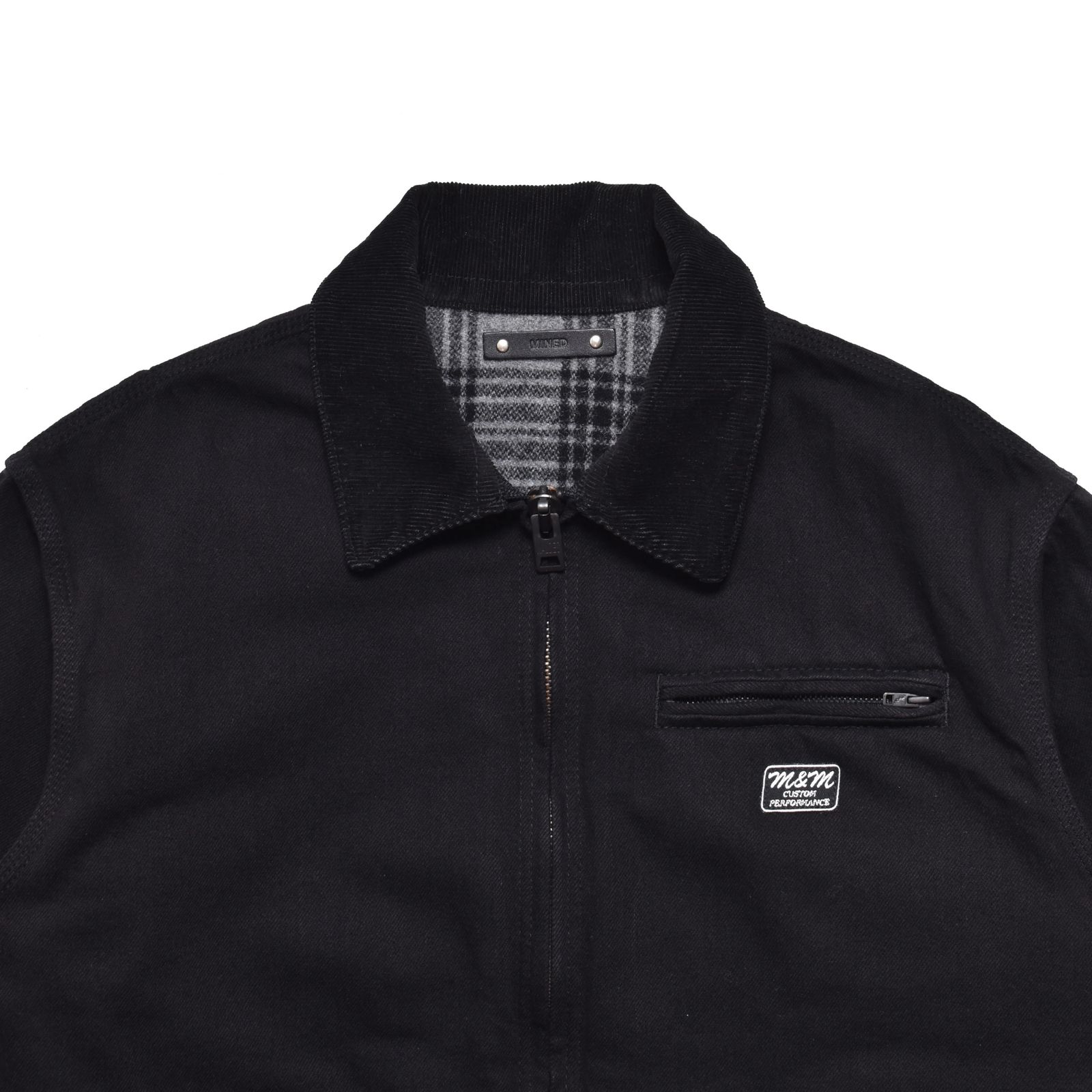 MINEDENIM - × M&M CUSTOM PERFORMANCE Black Denim Detroit Jacket