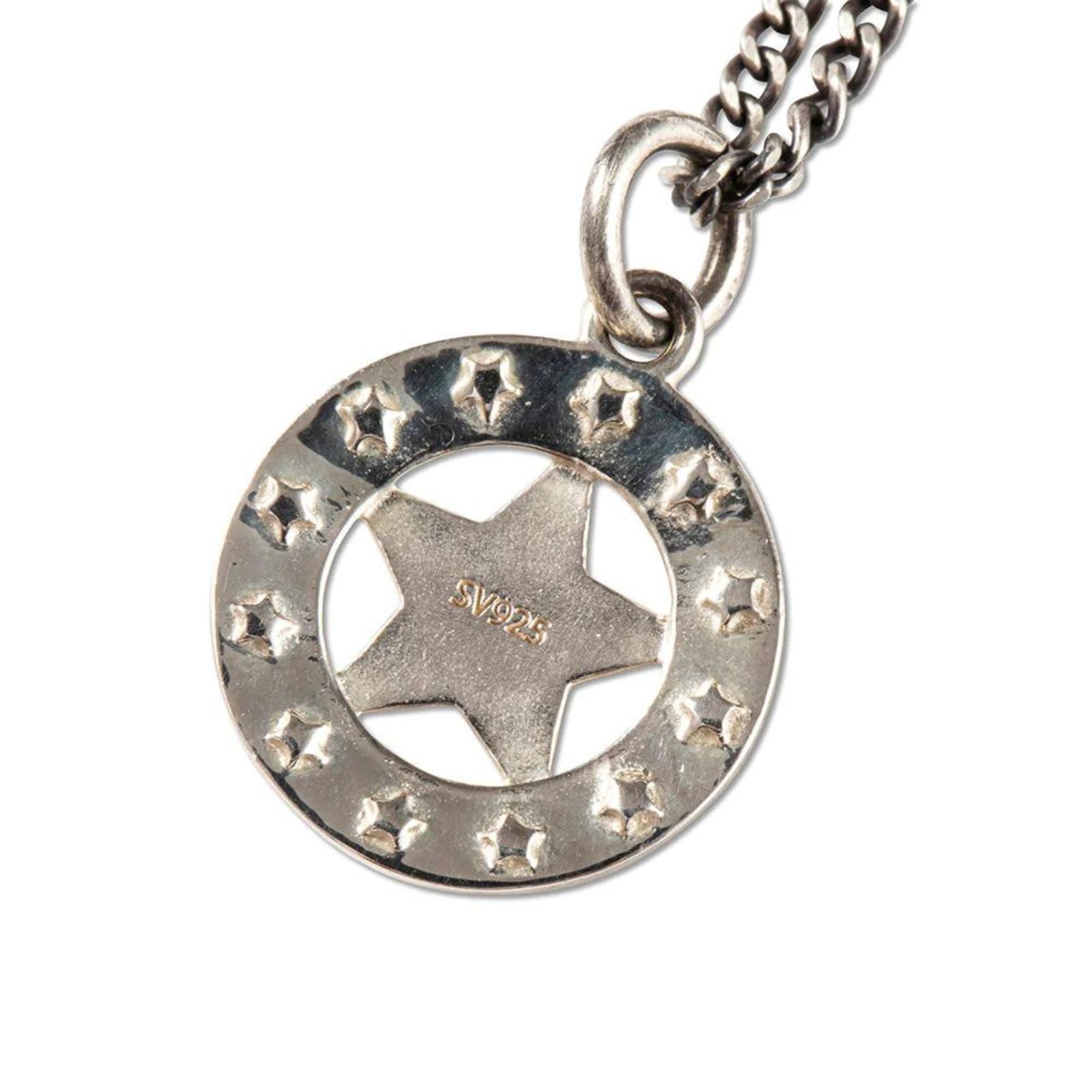 CALEE - SILVER STAR CONCHO NECKLACE (SILVER) / シルバースター
