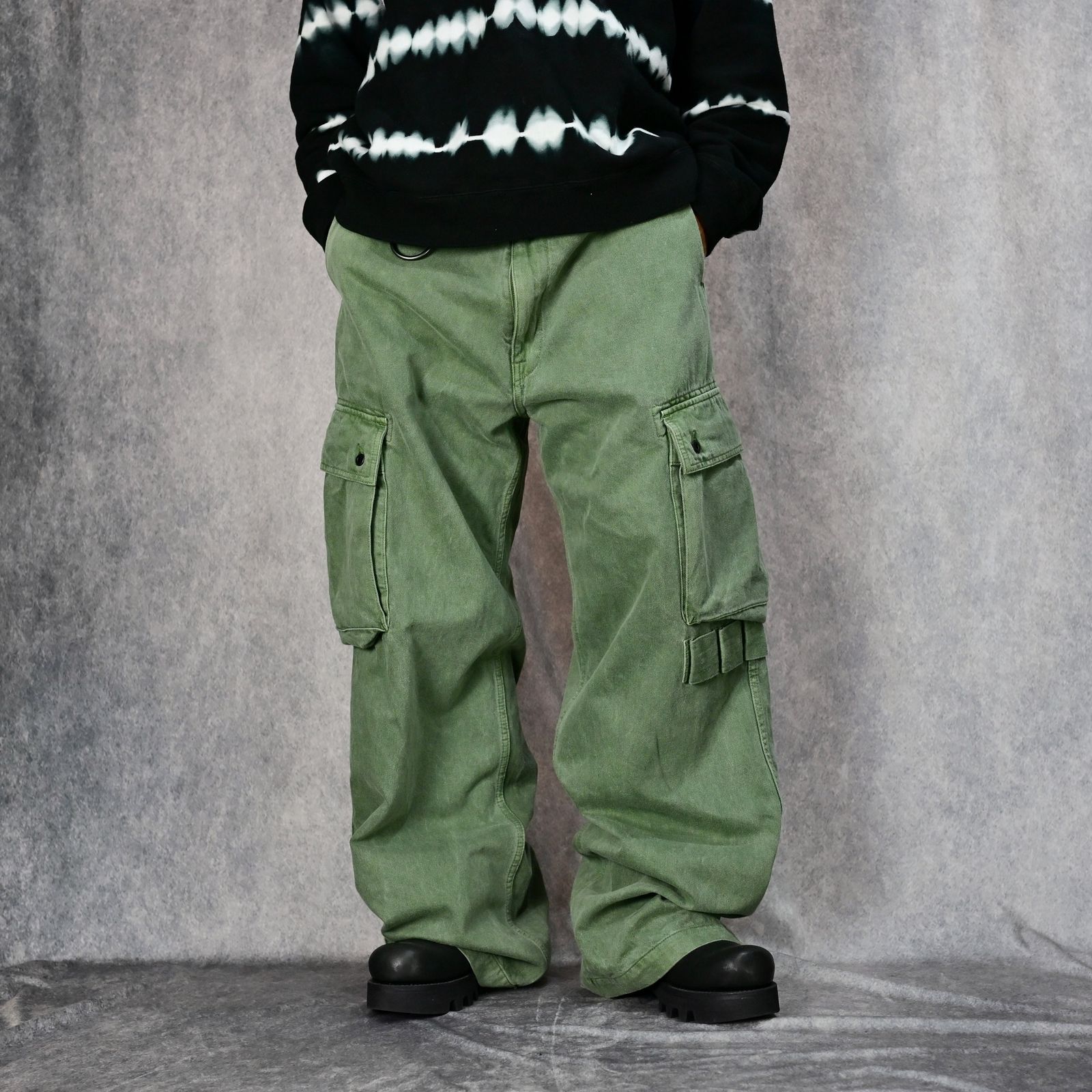 MINEDENIM - Denim Wide Cargo PS （KHA） / デニム ワイド カーゴ