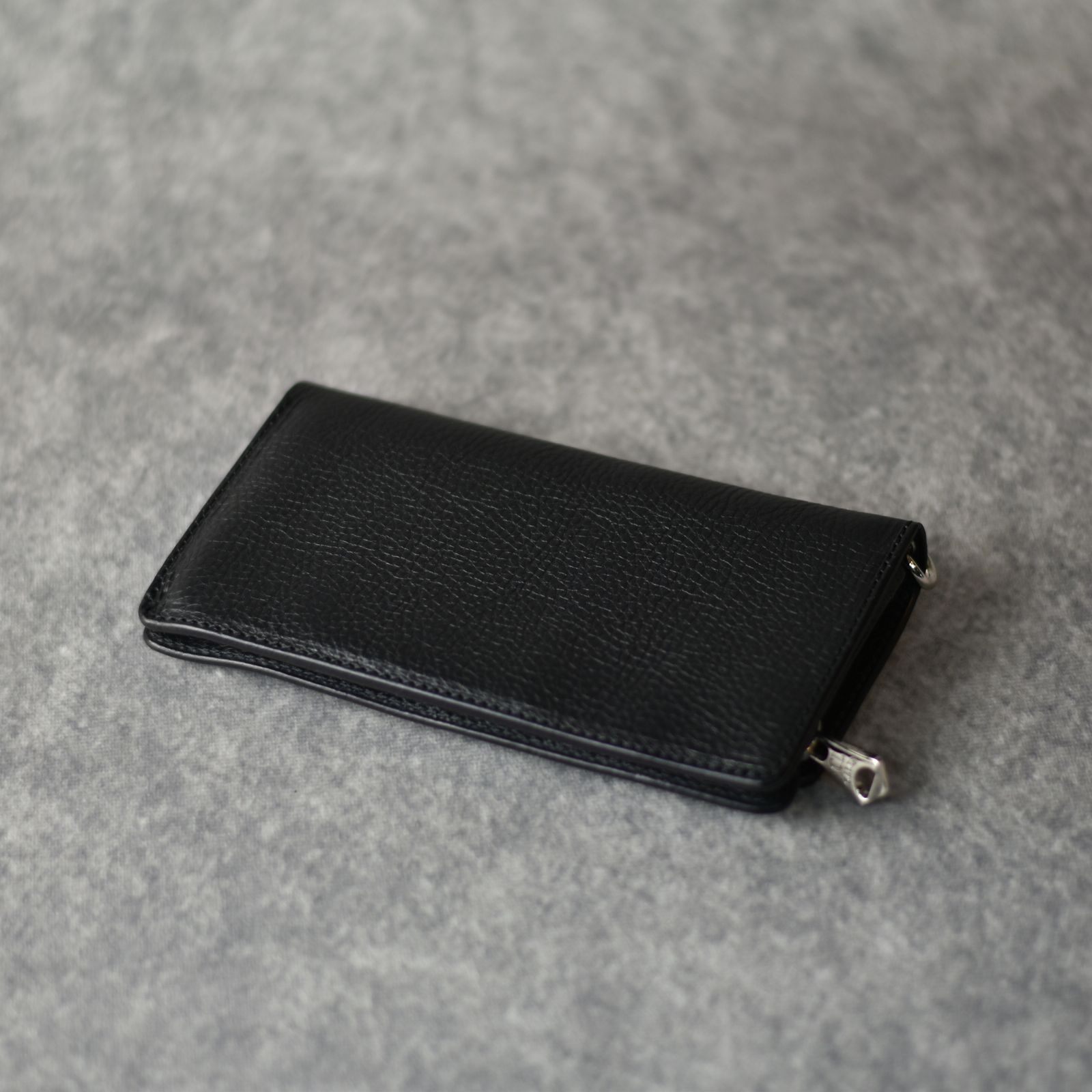 CALEE - STUDS LEATHER LONG WALLET (BLACK)｜スタッズ レザー ロング