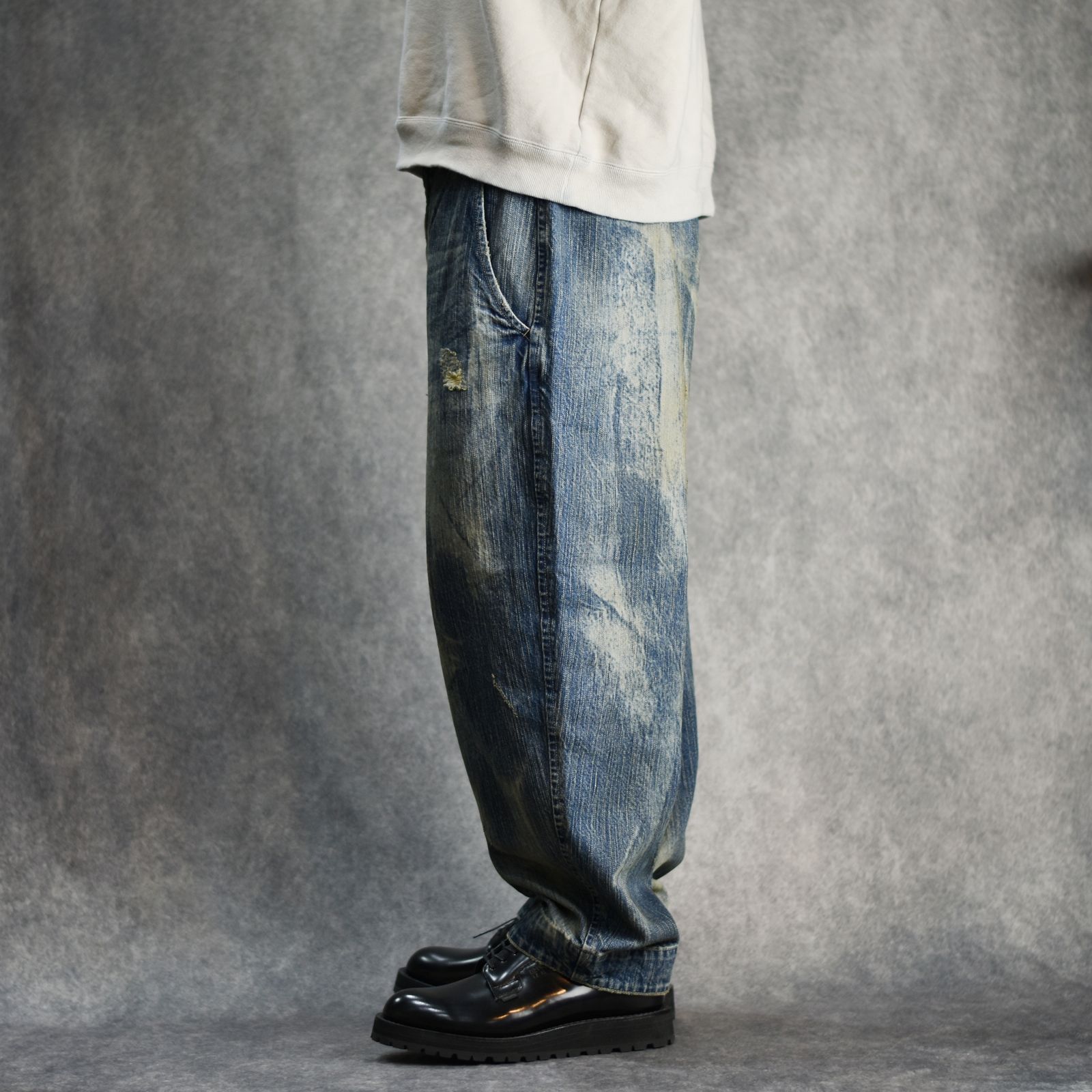 Porter Classic - STEINBECK DENIM POCKET PANTS VINTAGE CUSTOM (BLUE