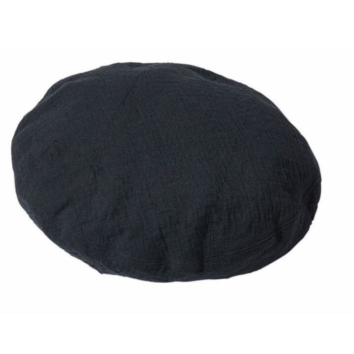 Porter Classic - SASHIKO STRECH BERET (BLACK) - 刺し子 ストレッチ