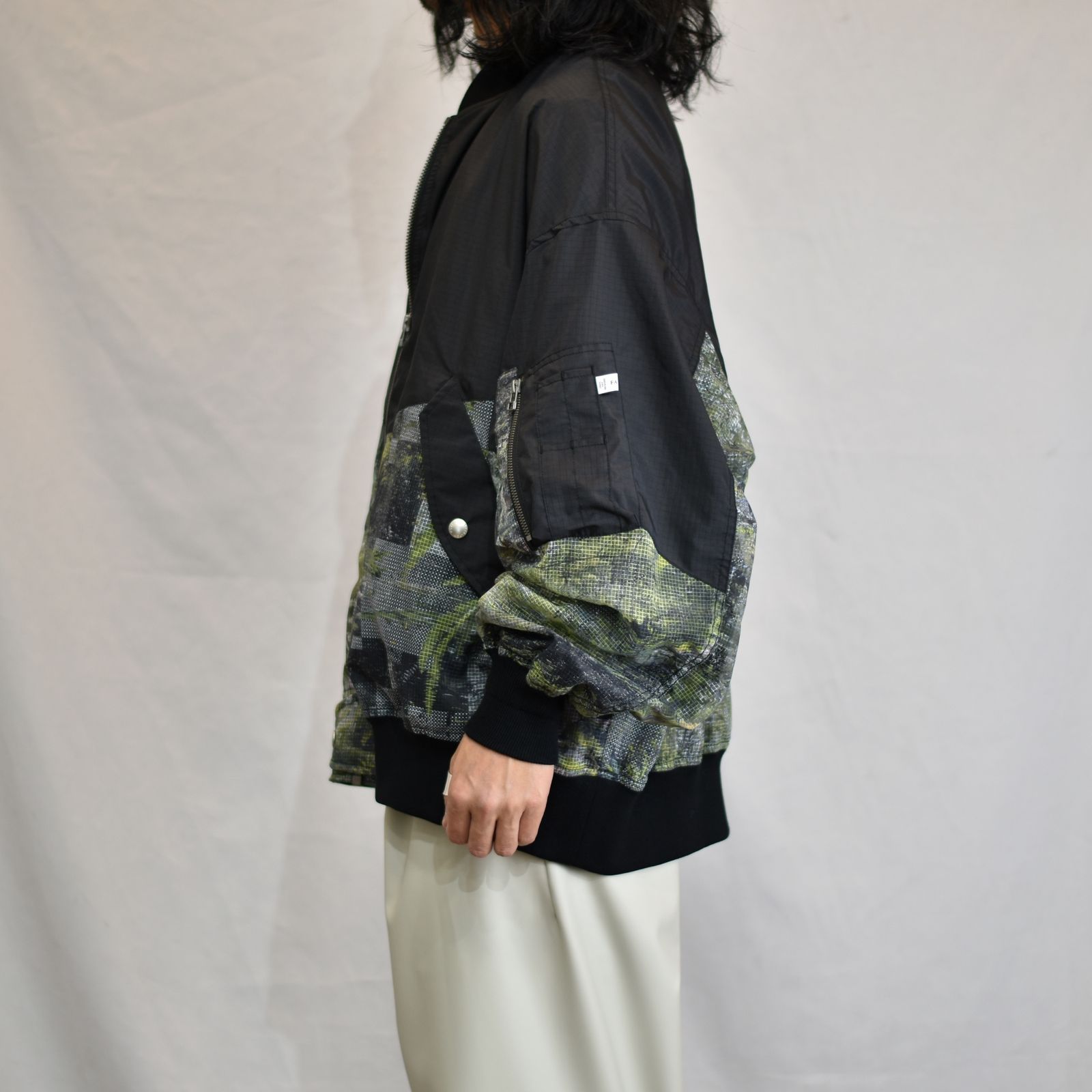 FACETASM - FOREST PATCHED MA-1 (BLACK×GREEN) / 森林(カモフラージュ