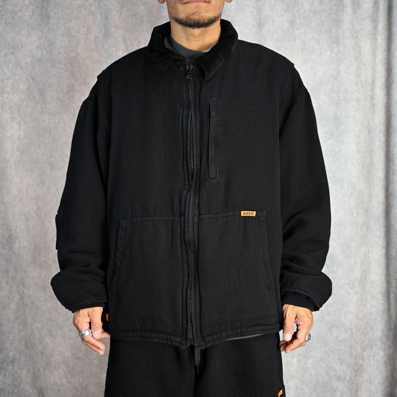 N.HOOLYWOOD - LINED BLOUSON (BLACK) - ライニング付き ブルゾン