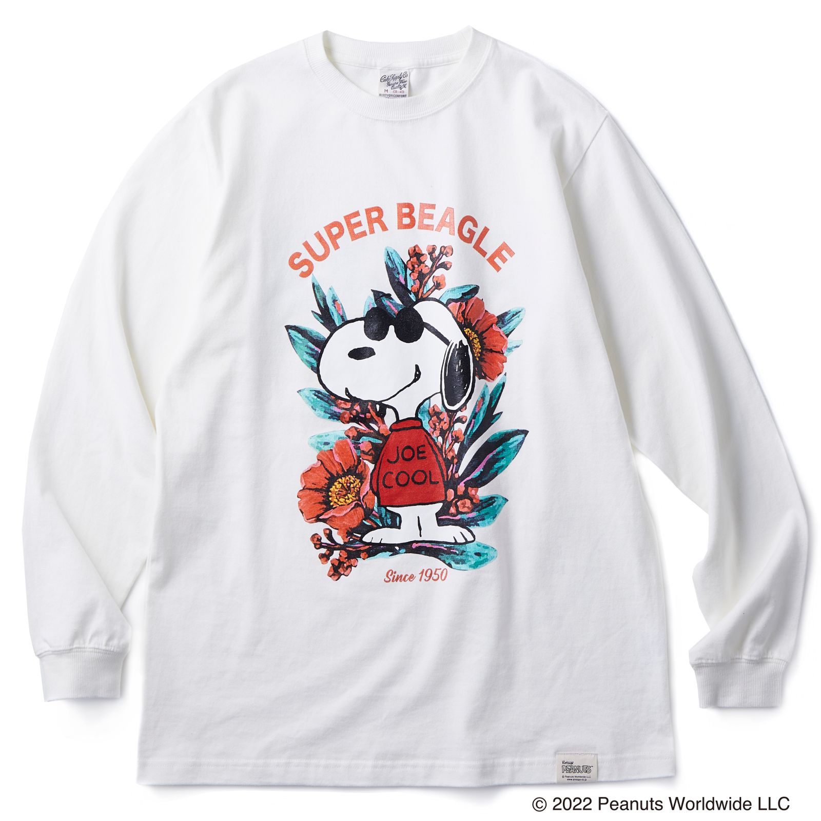 CALEE - PEANUTS L/S T-SHIRT (WHITE) | chord online store