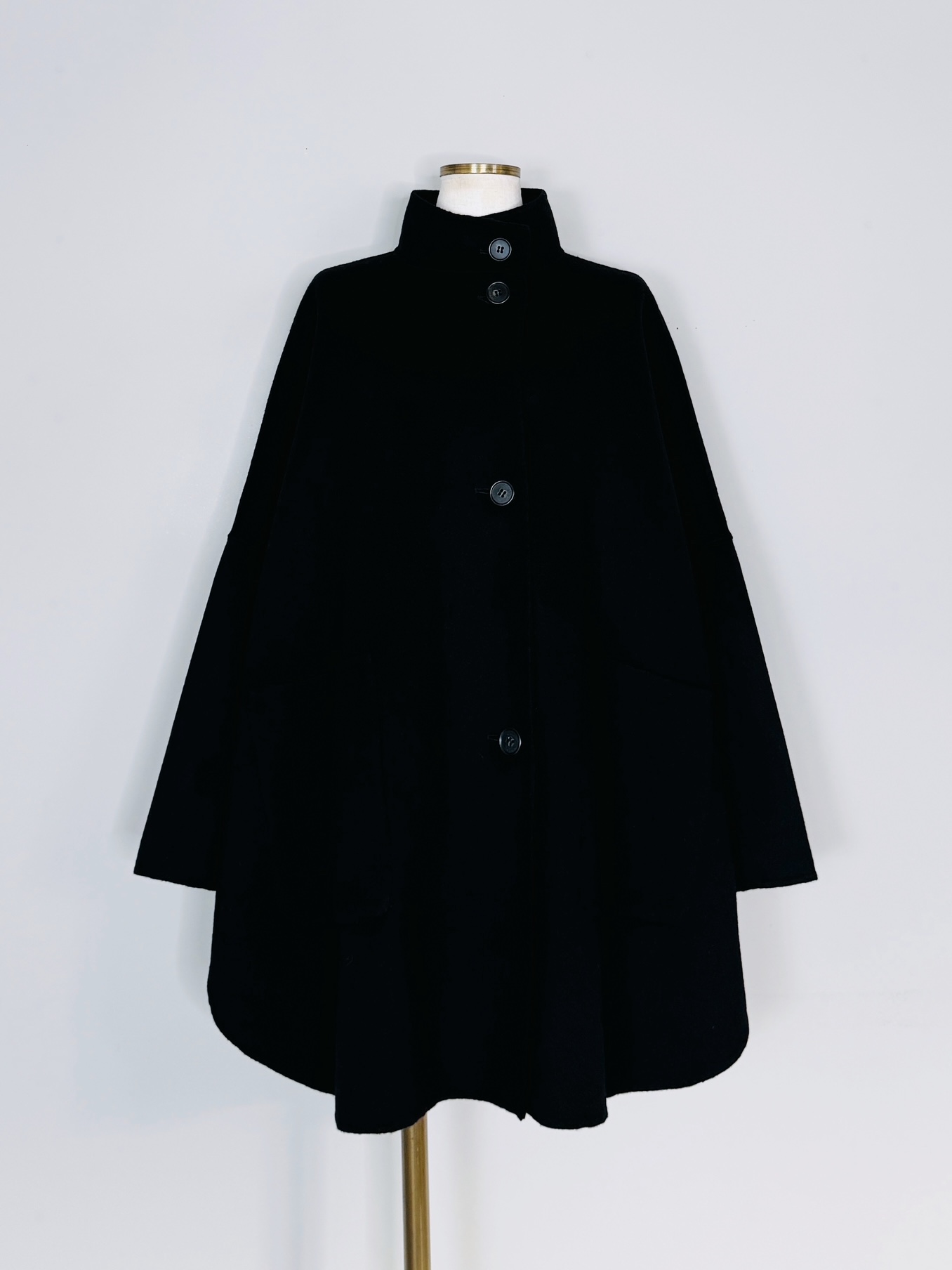 SELECT(セレクト) ウールリバースタンドカラーラウンドコート｜Praise