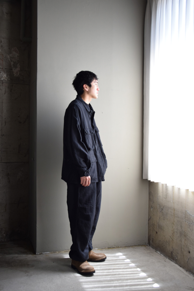 COMOLI (コモリ) フェードブラック B.D.Uジャケット [FADE BLACK]