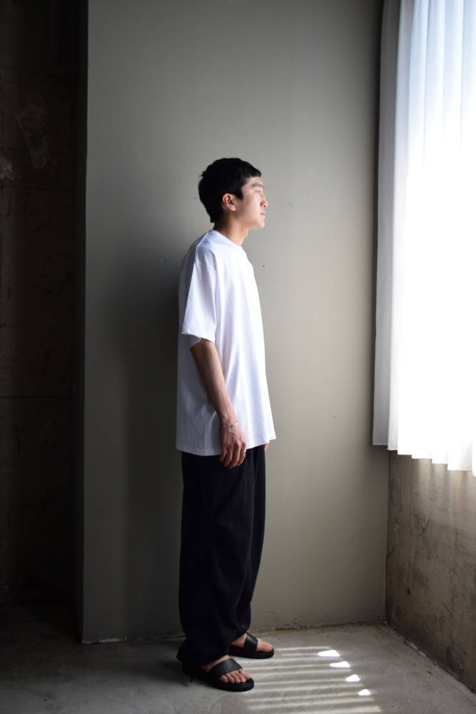 COMOLI (コモリ) コットンジャージ 半袖Tシャツ [WHITE]