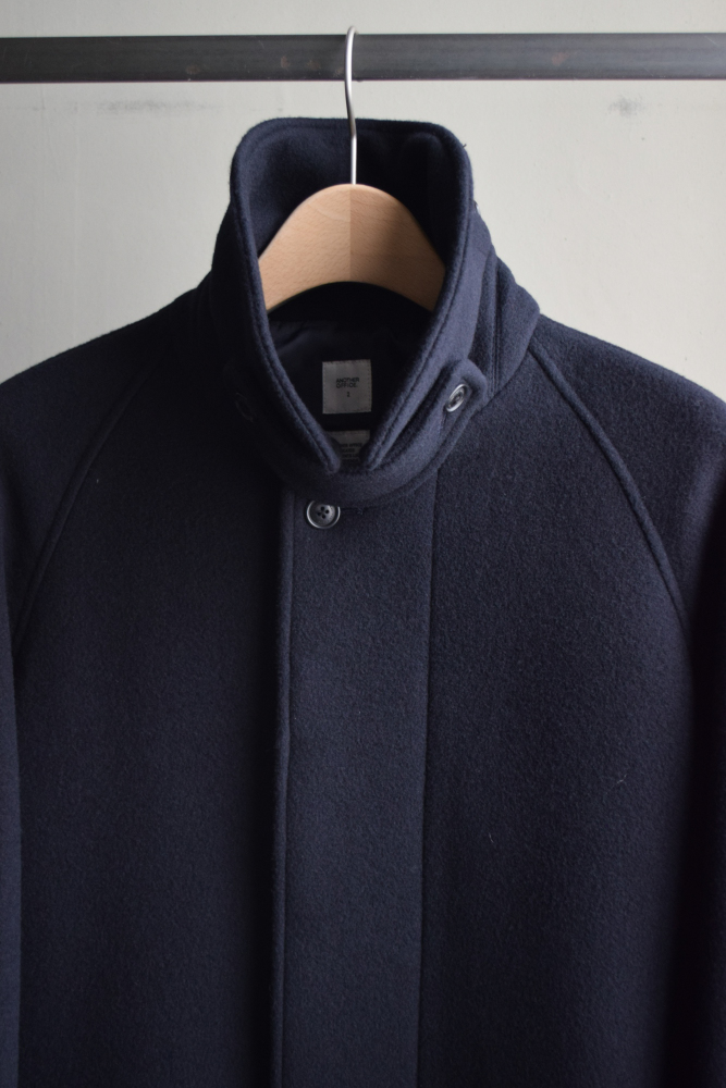 ANOTHER OFFICE (アナザーオフィス) Legacy Balmacaan Coat [Dark Navy]