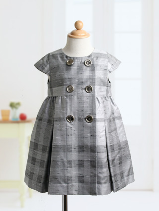 バーバリー シルバーグレーチェックのワンピース 90 / ブランド