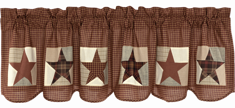 カフェカーテン アビリーンスター 商品詳細｜アメリカンカントリー雑貨