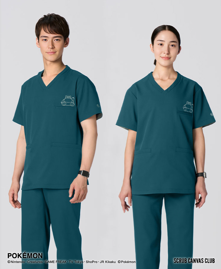 ポケモンスクラブトップス(男女兼用) | おしゃれ白衣のクラシコ公式通販