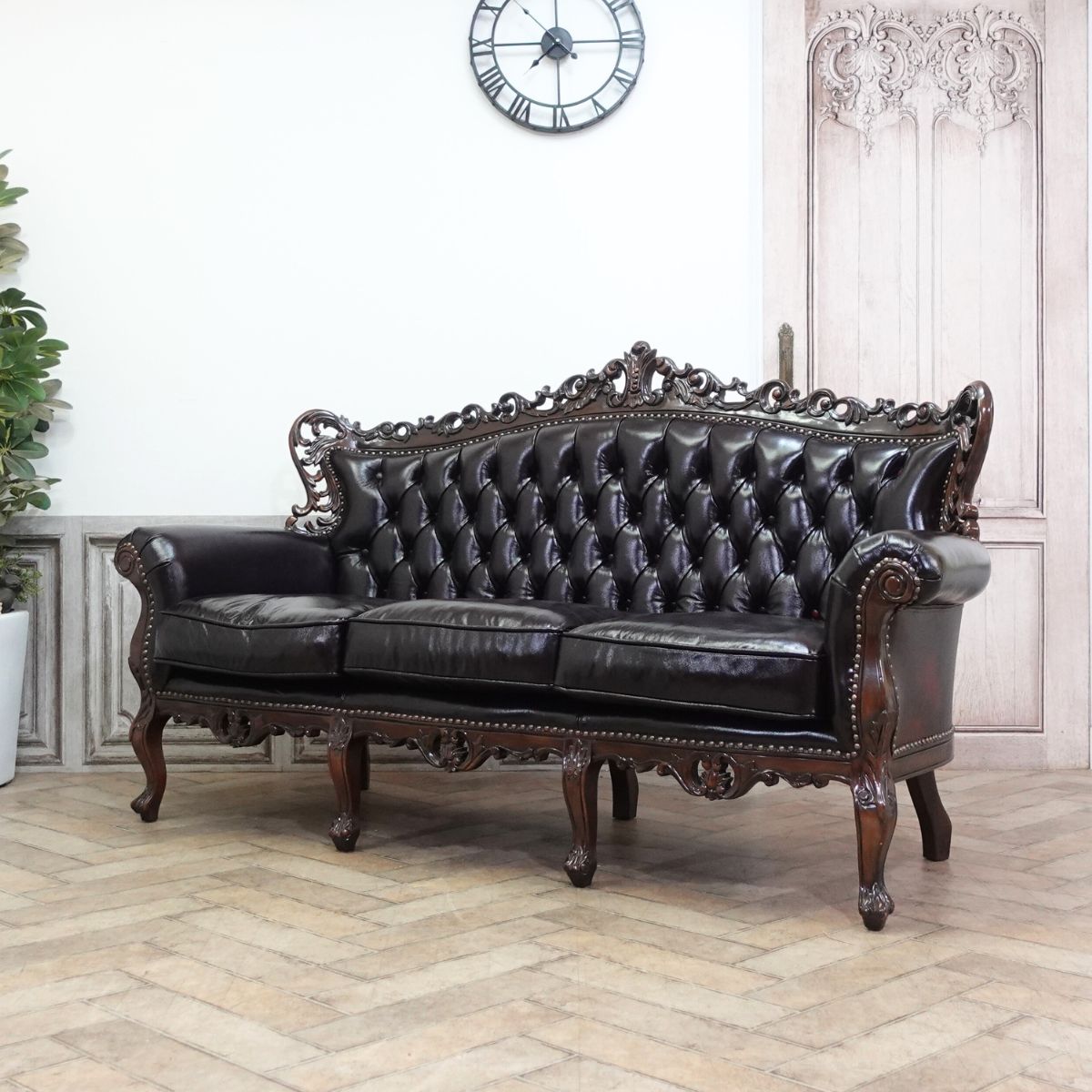 3人掛けソファ・アンティークテイスト 1006-3-SH-5L914B-A 新着