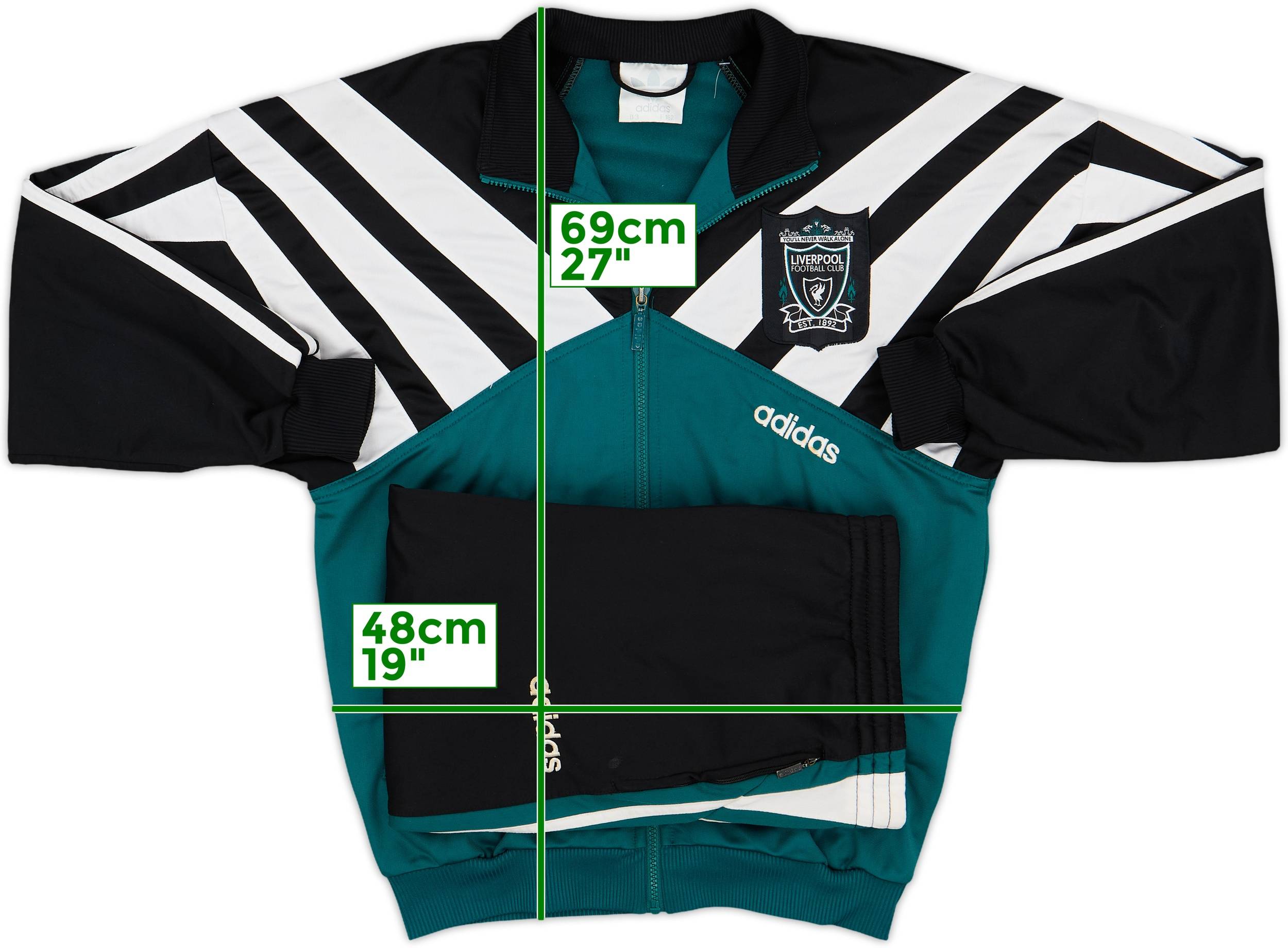 1995-96 Liverpool adidas Tracksuit - 7/10 - (S)