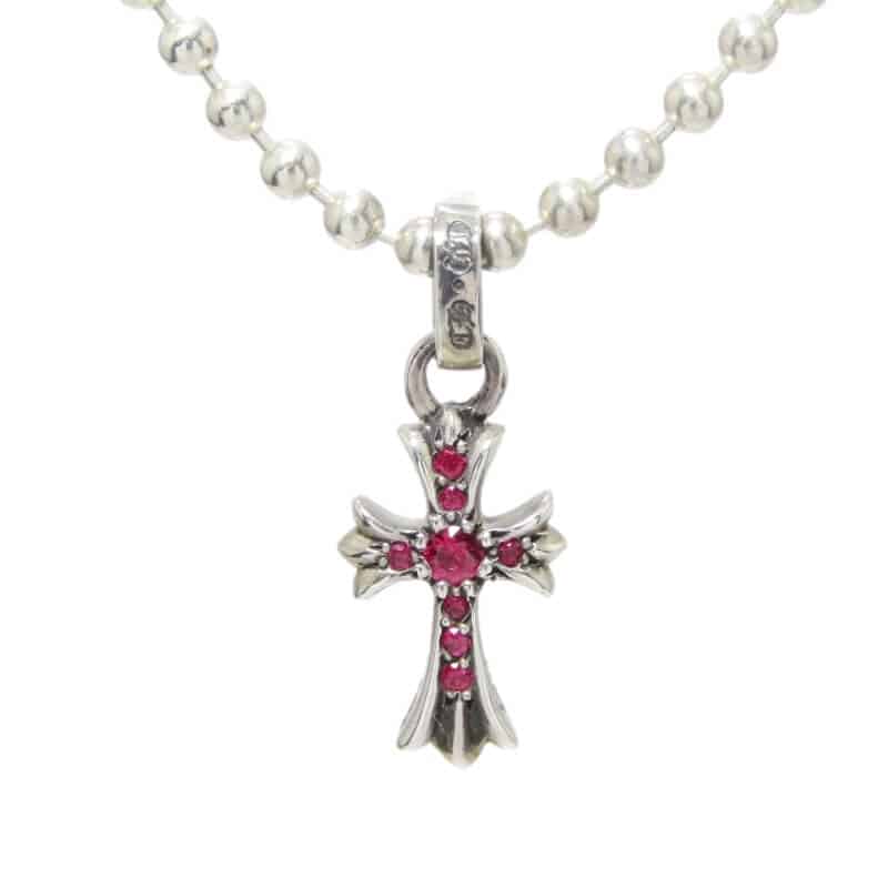 クロムハーツ ベビーファット クロスチャーム CRS BBYFAT P/RUBYをお