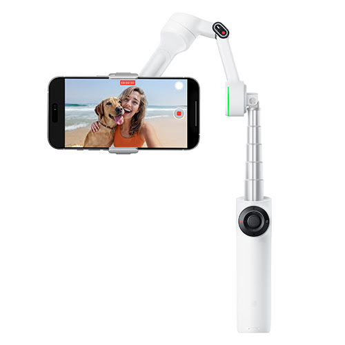 Insta360 Flow 2 Pro AI Tracking Stabiliser - White | Clifton Cameras