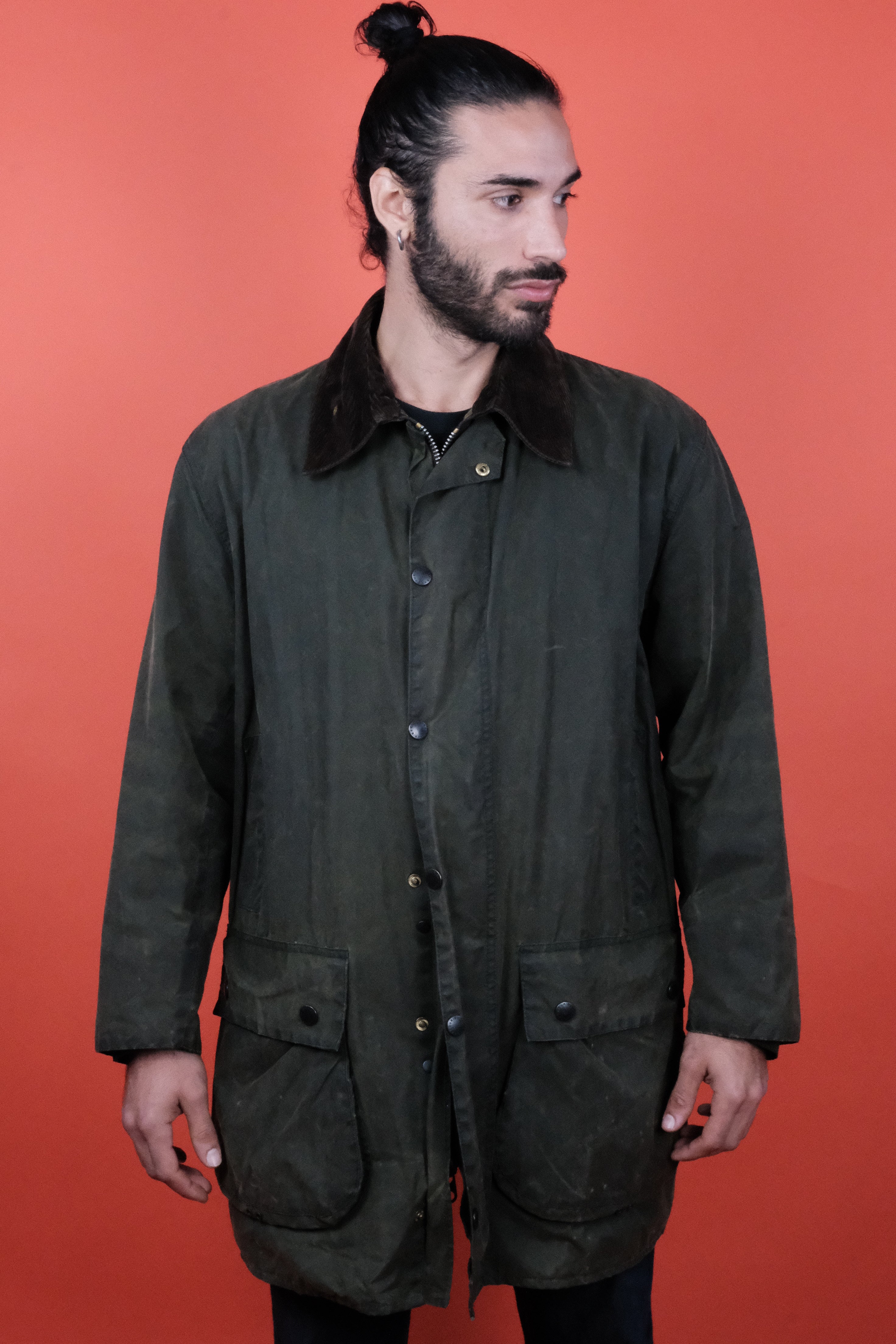 Barbour Border Jacket 'C44' Green ~ Vintage Store Clochard92.com