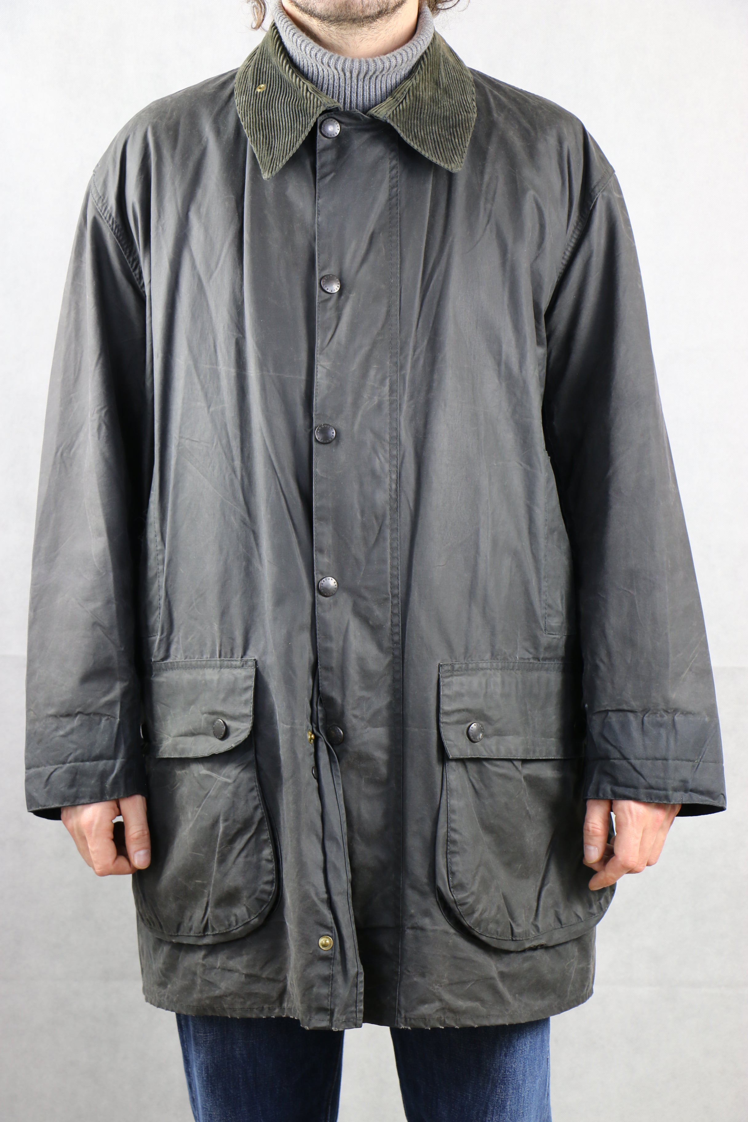 Barbour 'Boarder' Jacket C44 / 112CM Navy ~ Vintage Store