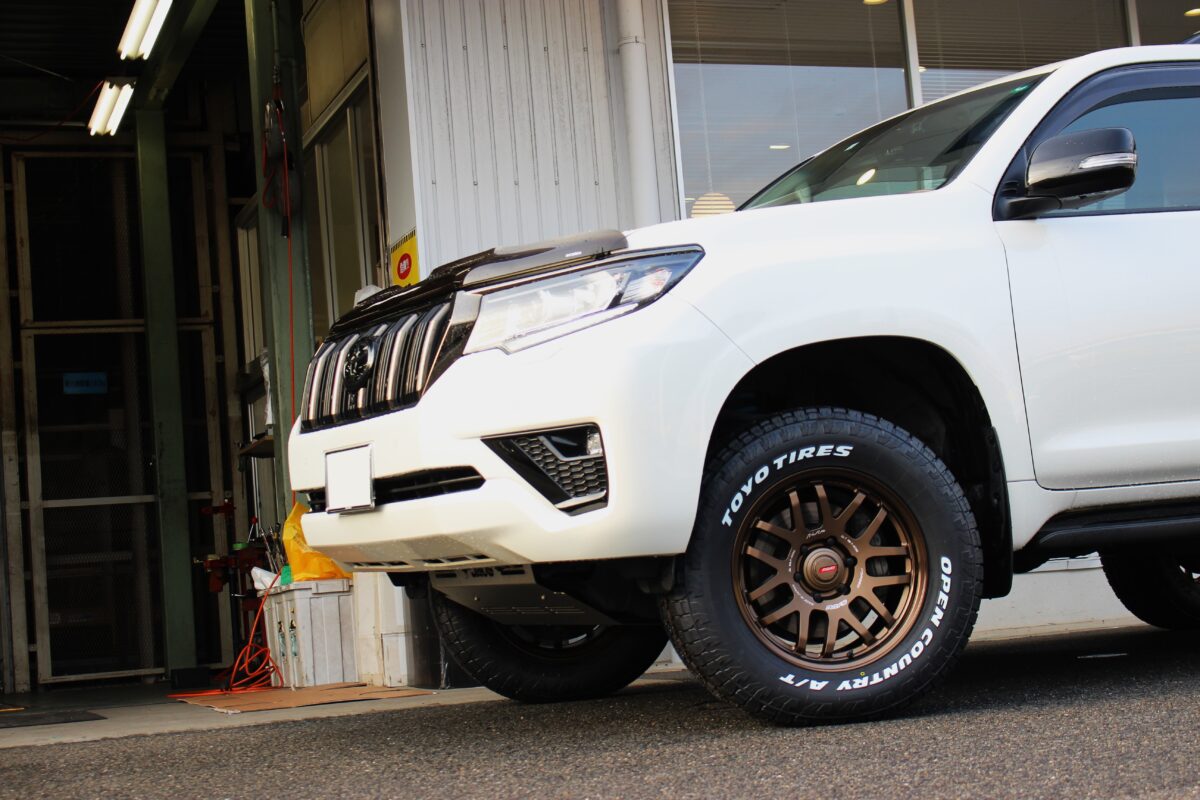 プラド150後期をカスタム！！RAYSのALAP07Xの18インチを装着しました