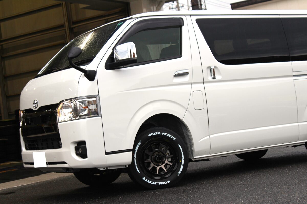 カスタムブログ】ハイエースに16インチWEDS MUD VANCE06×ファルケンW11