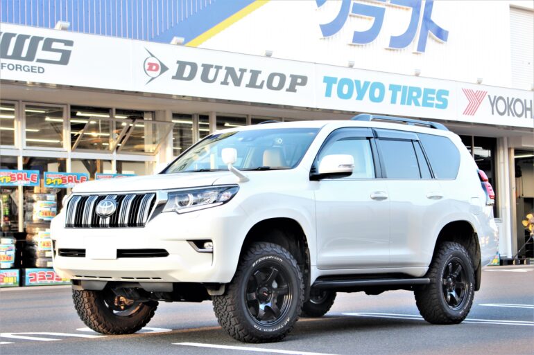 150プラド後期 ディーゼル車をモトレージで2.0インチリフトアップ