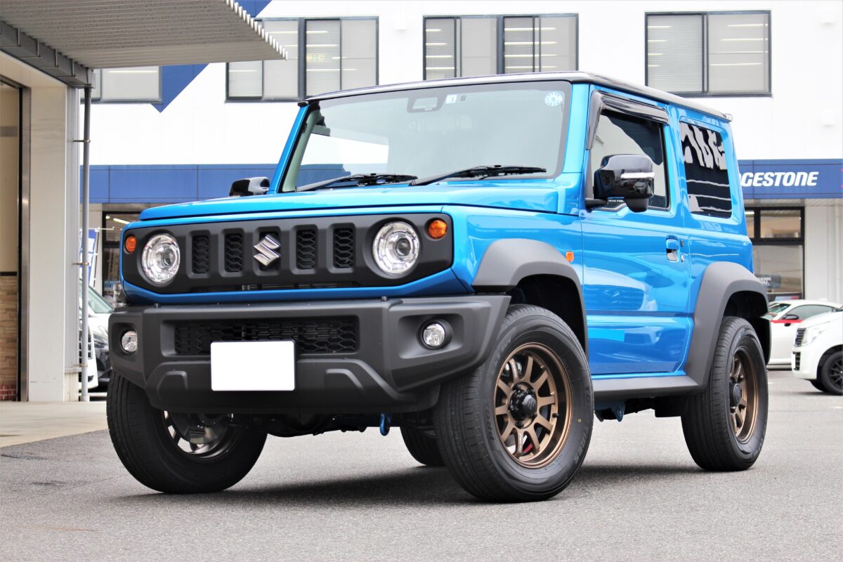 JB74 ジムニーシエラ】 RAYS 鍛造 A・LAP-J 16インチ装着。ディープ