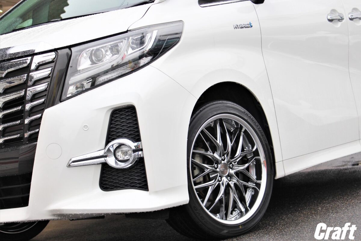 30アルファード 深リム】WORK シュヴァート クヴェル 20インチを装着